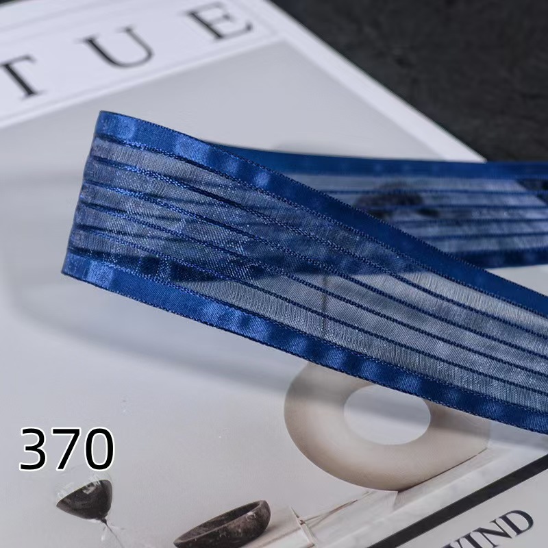 宽边条形纱100码每卷玩具辅料礼品鲜花烘焙包装丝带蝴蝶结头饰装详情10