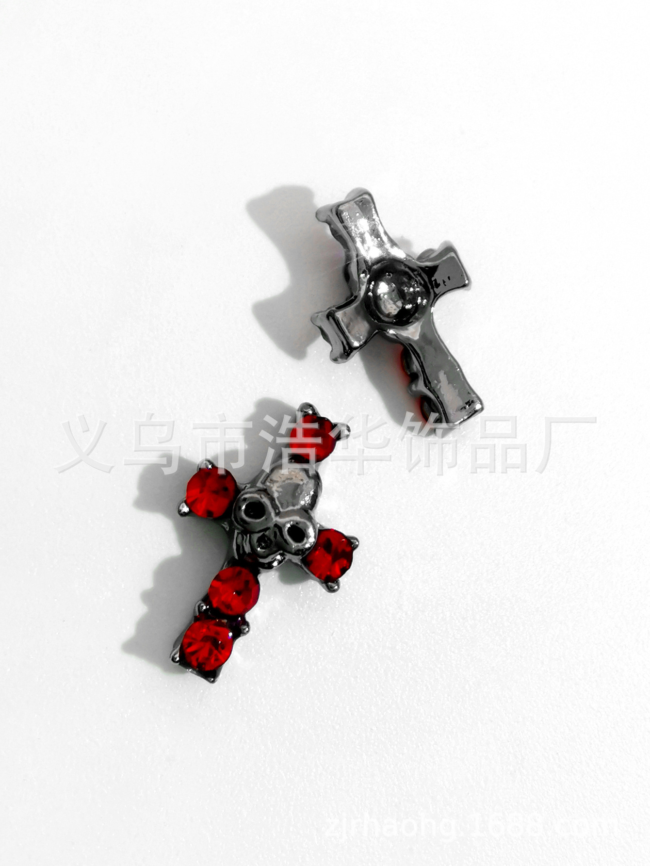 Punk-style Halloween cross alloy nail accessories, star moon heart-shaped nail accessories, nail drill wholesale pic 22