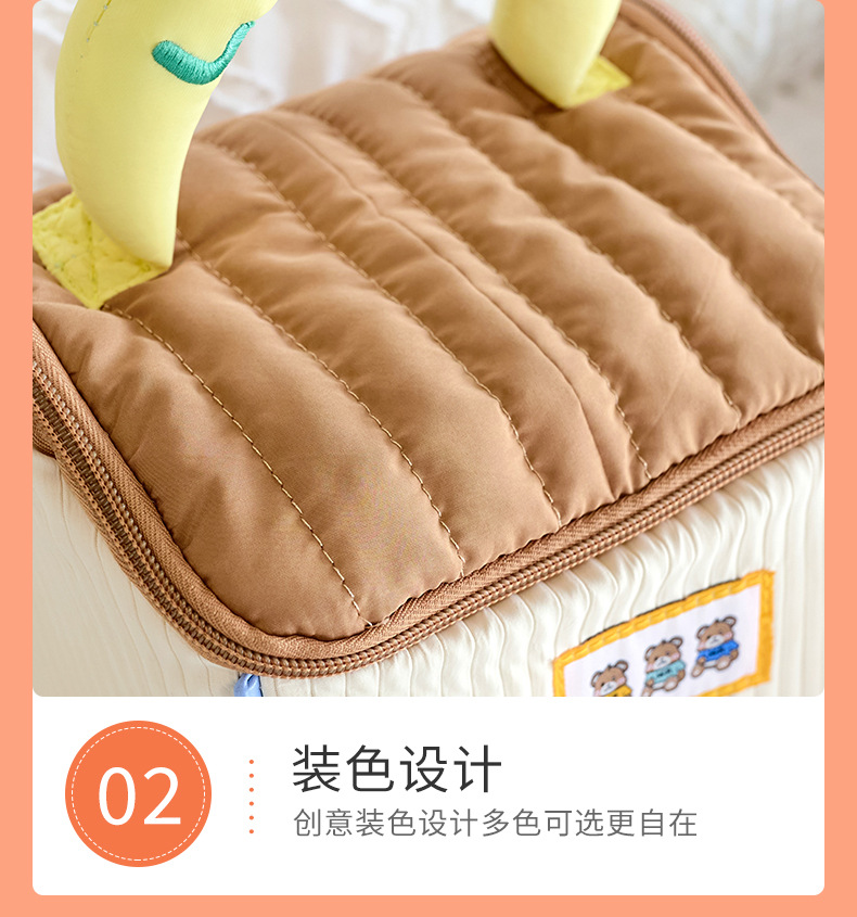 Cute house makeup bag, water-repellent polyester toiletry bag, travel portable handbag, large-capacity storage bag pic 11