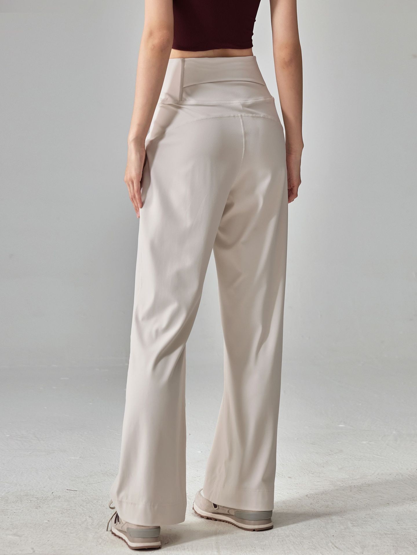 Outdoor training casual pants, running fitness pants, loose straight-leg pants, high-waisted sports pants, yoga pants, wide-leg women pic 22