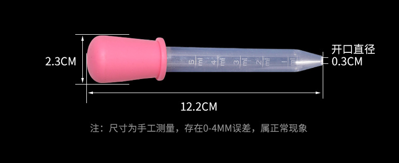 Baby anti-choking medicine feeder, simple baby dropper medicine feeder, 5ml multi-functional water and medicine feeding dropper with scale, 5ml dropper pic 3