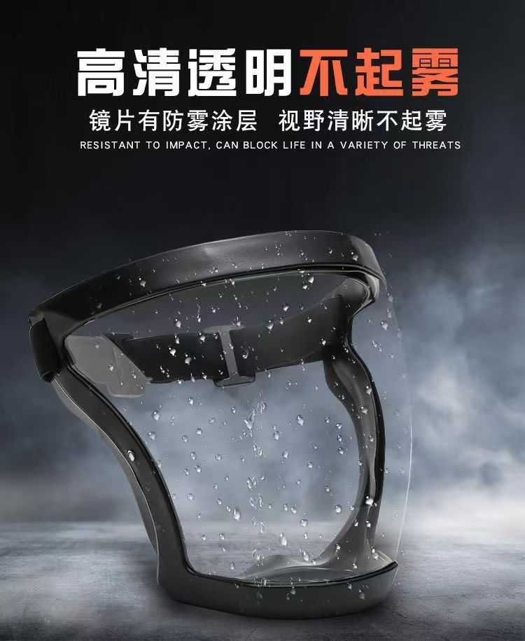 全脸防护多功能防护面罩打农药电焊防雾面罩泼水节打水仗防护眼镜详情6