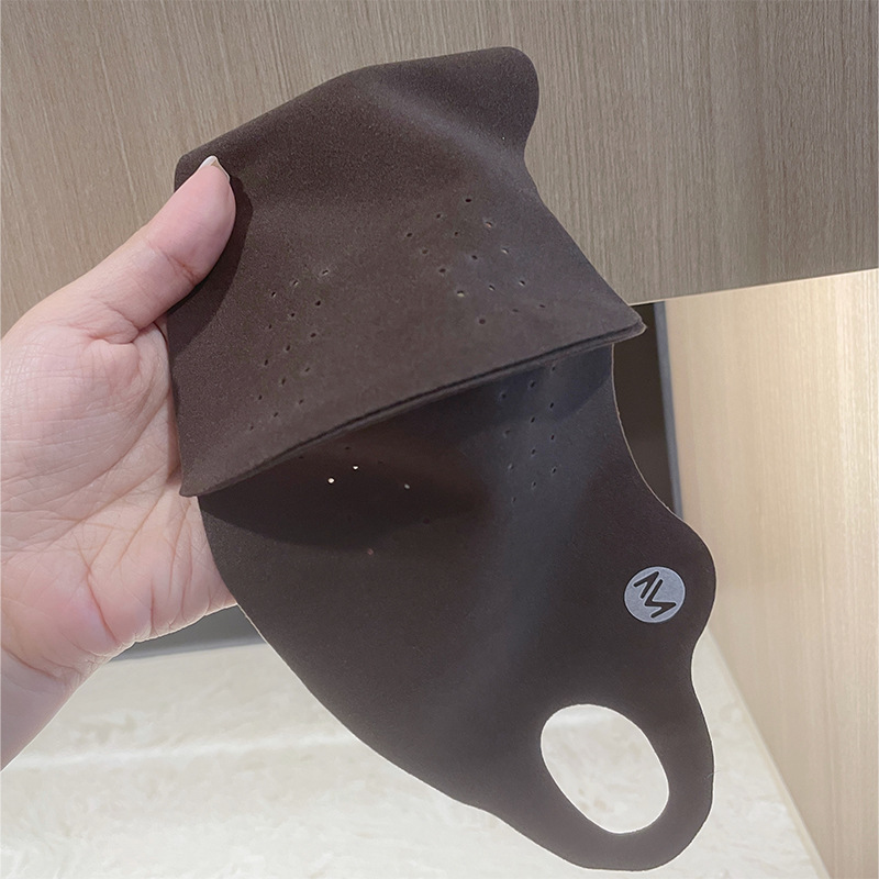 Collagen warm mask for autumn and winter, warm fleece support, breathable solid color, cold-proof, cycling, windproof, dust-proof face mask, sun protection pic 10