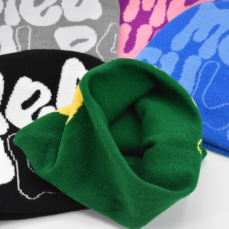 Amazon cross-border bestsellers: knitted hats for men and women, jacquard hats, popular hats from Europe and America, hip-hop hats, letter hats, AliExpress from Europe and America pic 7