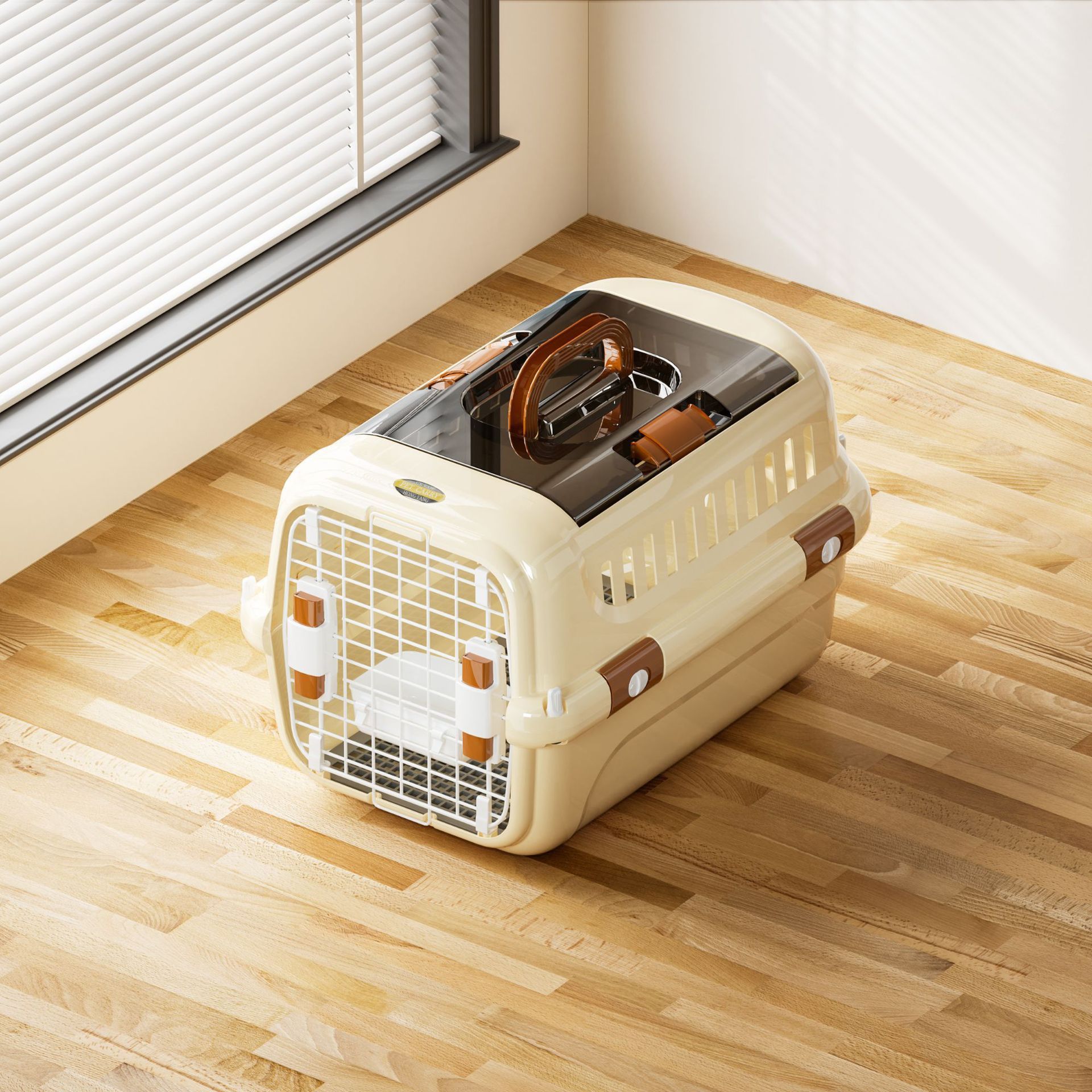 Sturdy portable pet aviation case, cat carrying bag, pet bag, space backpack, safe and lightweight pet case pic 12