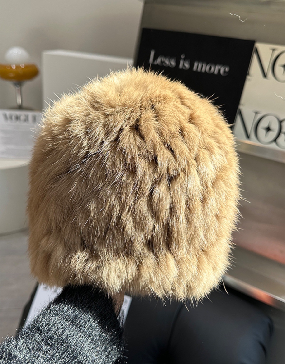 品牌【森多娜】2025新款韩系兔毛绒帽子女秋冬款加厚保暖防寒批发成人帽显脸小皮草护耳渔夫帽高级百搭款详情52