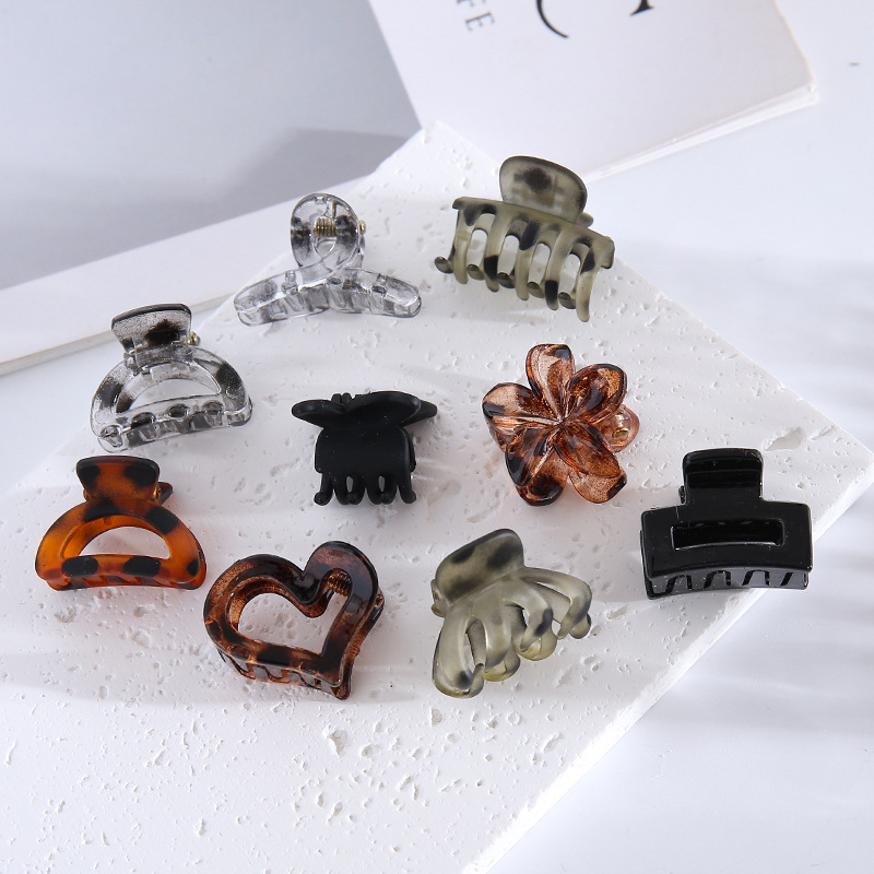 Coffee-colored small hairpin, matte and frosted bangs, hair clipper, small hair clipper for top and side decoration, cross-border hair accessory wholesale pic 11