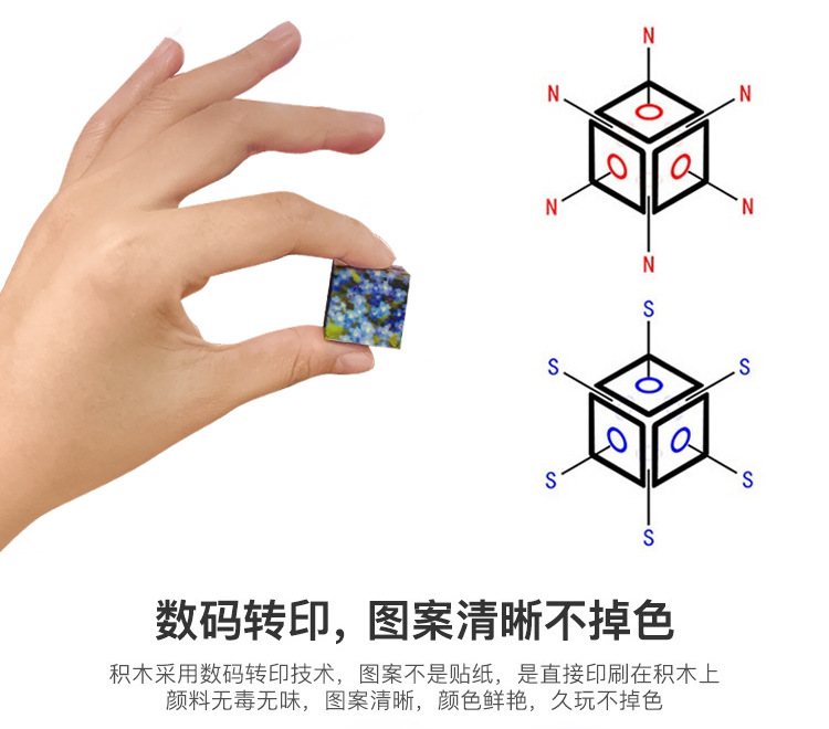 我的世界磁力方块几何积木强磁玩具散件积木益智类玩具方块积木详情3