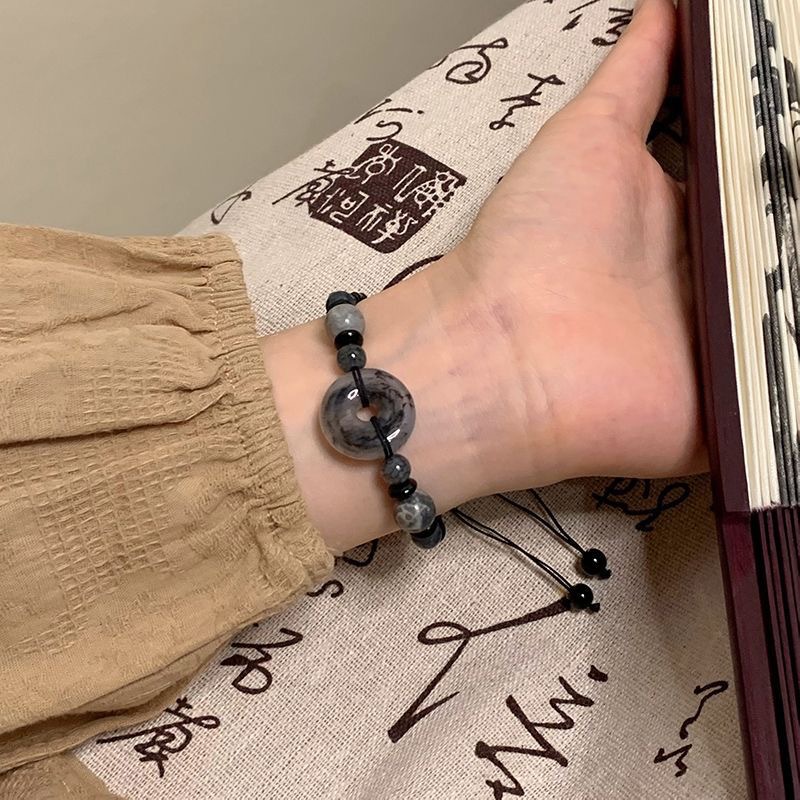 新中式平安扣手链小众设计高颜值纯手工编织手绳ins闺蜜生日礼物详情4