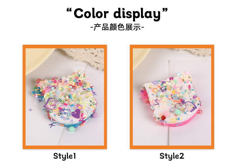 跨境解压华夫饼捏捏乐玩具甜甜圈慢回弹可爱闪亮儿童减压玩具详情8