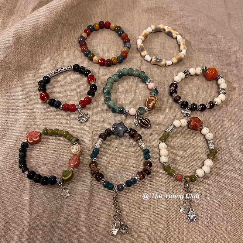 手作款 新中式民族风陶瓷手链女国风手饰串珠手串2023年夏季新款详情2