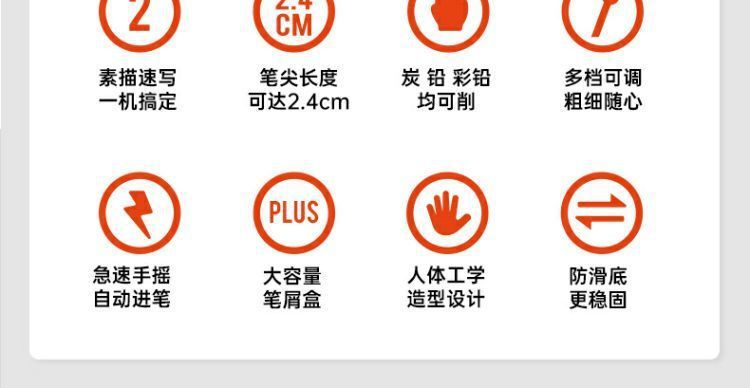 大V削笔器dav56代削笔机美术素描专用削笔机刨笔刀架替大V削笔器详情4