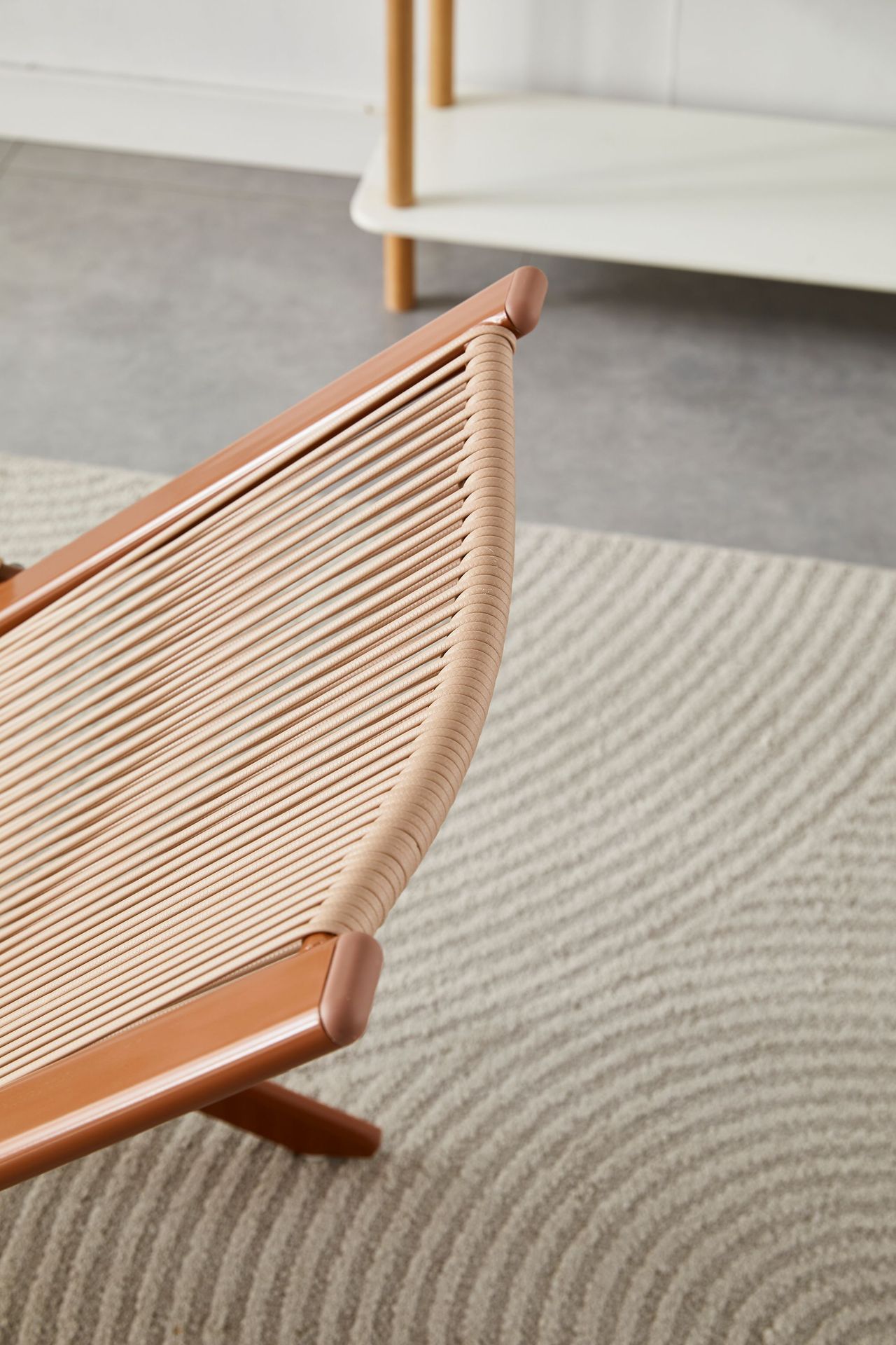 New Chinese-style home leisure rattan lounge chair, balcony and outdoor rattan table and chair three-piece set, nap backrest lounge chair pic 8