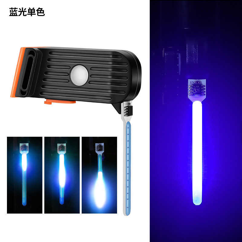 Bicycle USB charging flow-type taillights, outdoor night riding LED warning rear taillights, and creative navigation lights with straps pic 12