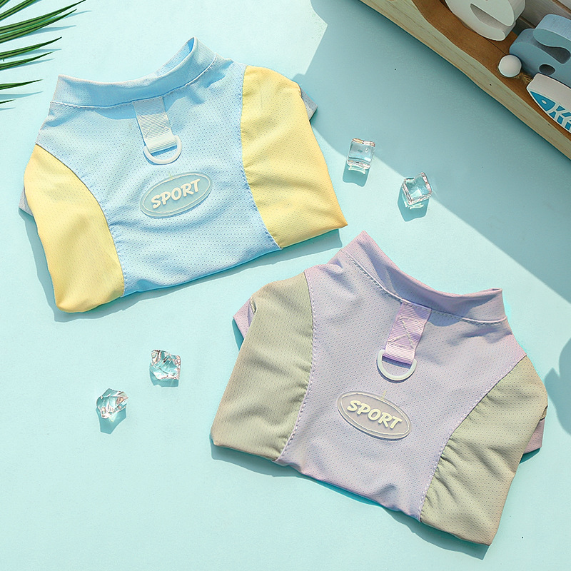 春夏季狗狗用品猫咪冰丝猫背心小中型犬外出防晒狗衣服宠物衣服详情9