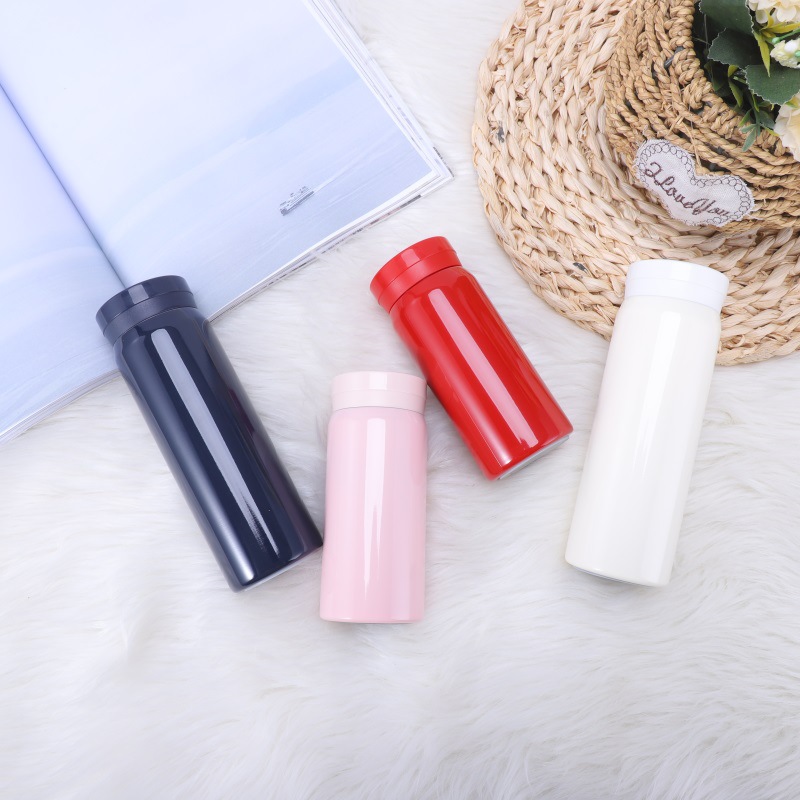 Wholesale of small-capacity fashionable insulated cups, portable and compact cups, outdoor sports cups, car cups, and business gift cups pic 2