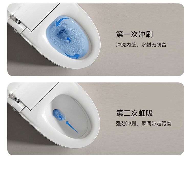 东沃H3全自动家用智能马桶品牌感应翻盖带水箱无水压虹吸式冲水详情11