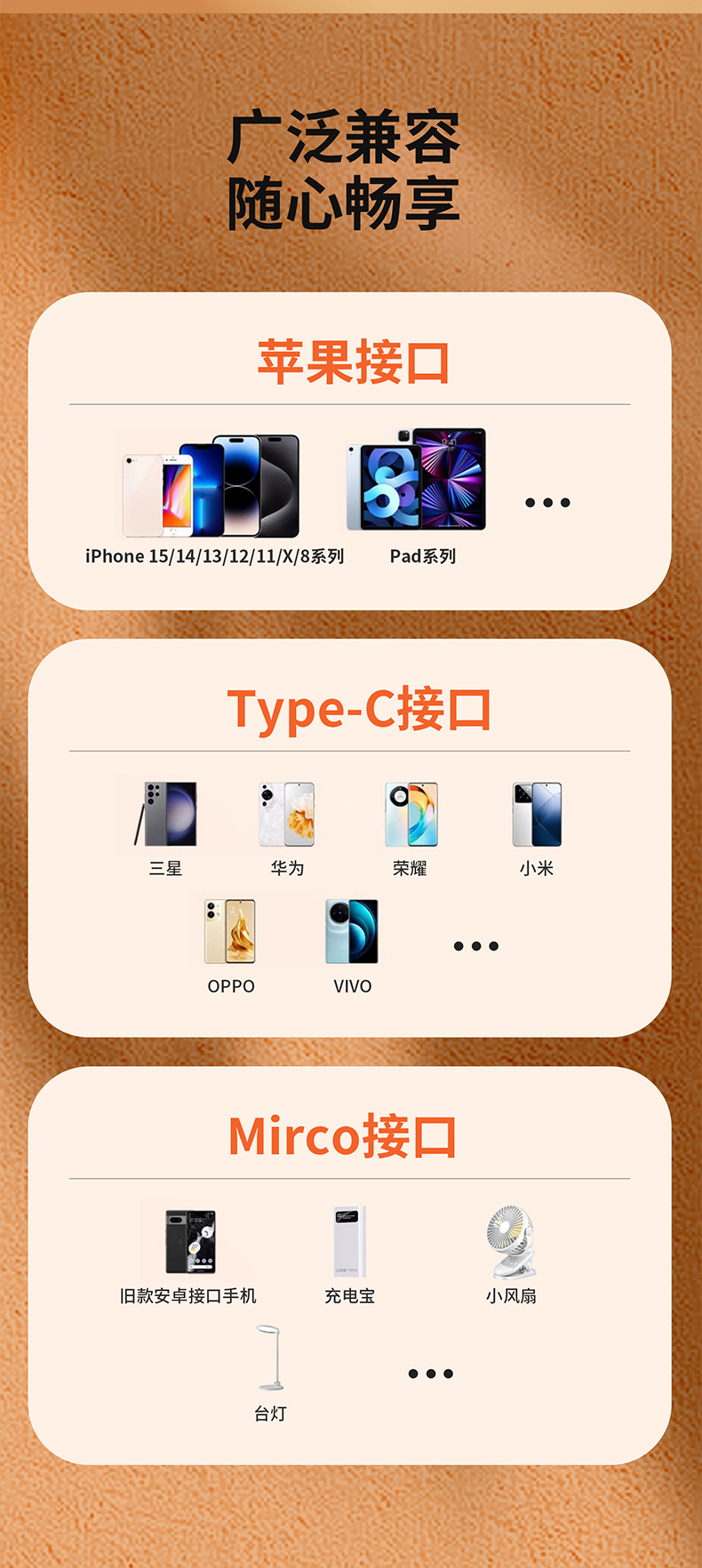 现货加粗编织二拖三数据线PD超级快充三合一车载旅行多功能充电线详情14