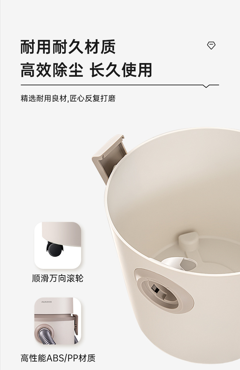 桶式吸尘器家用大功率桶式吸尘机干湿多用商用不锈钢跨境专供详情9