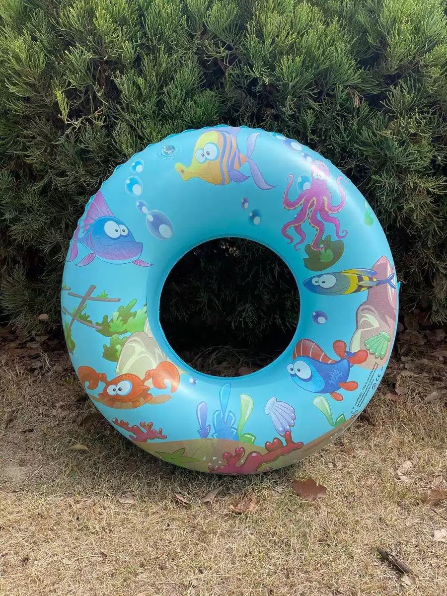 厂家直供新款海豚PVC泳圈蜜蜂救生圈儿童腋下圈充气卡通玩具批发详情4