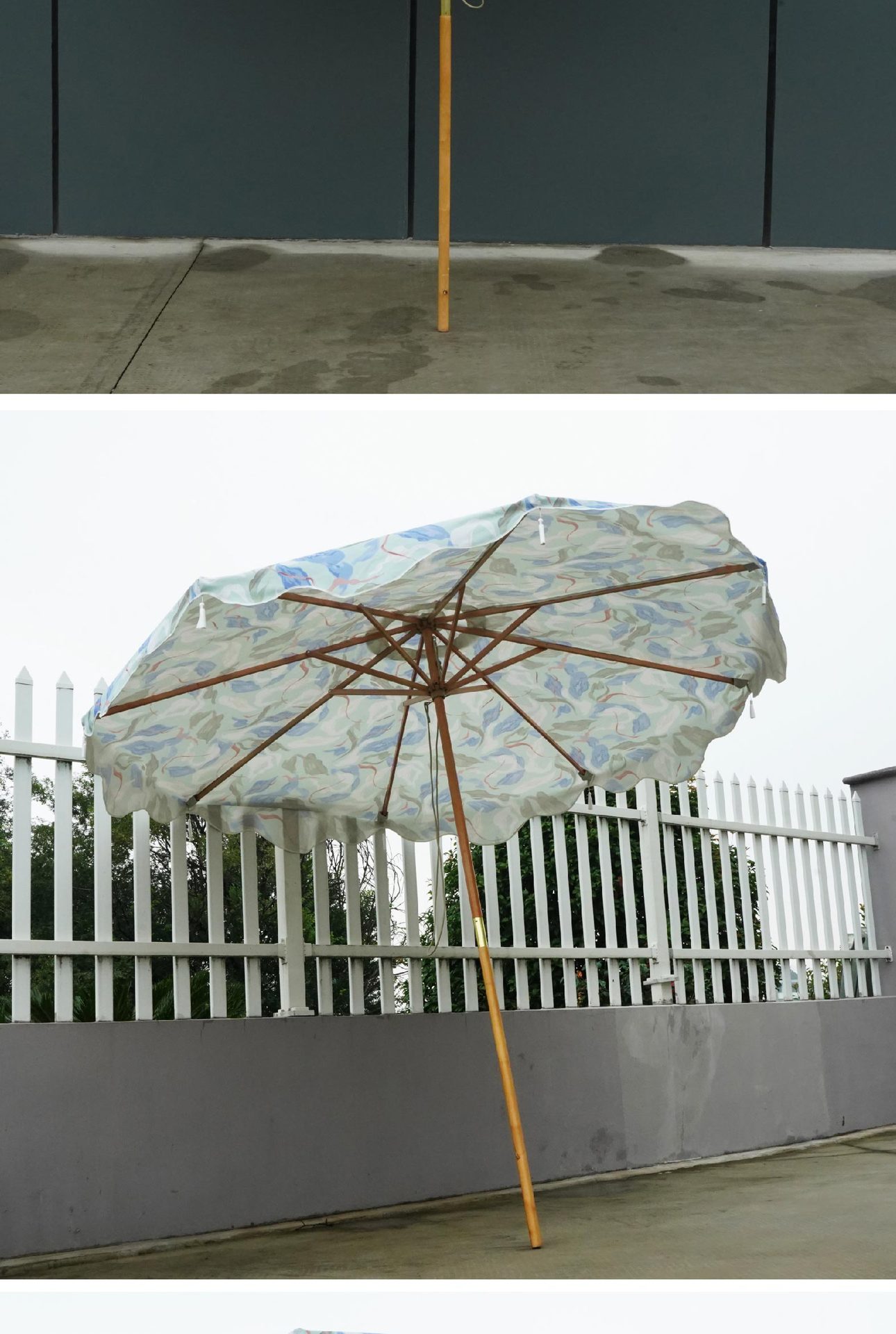 跨境沙滩遮阳伞大伞户外流苏庭院伞花园露台太阳伞大型海滩中柱伞详情10