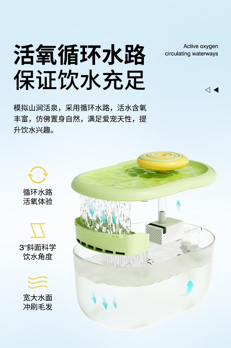 艾窝宠物饮水机猫咪饮水器自动活水智能喂水器恒温喝水大容量循环详情5