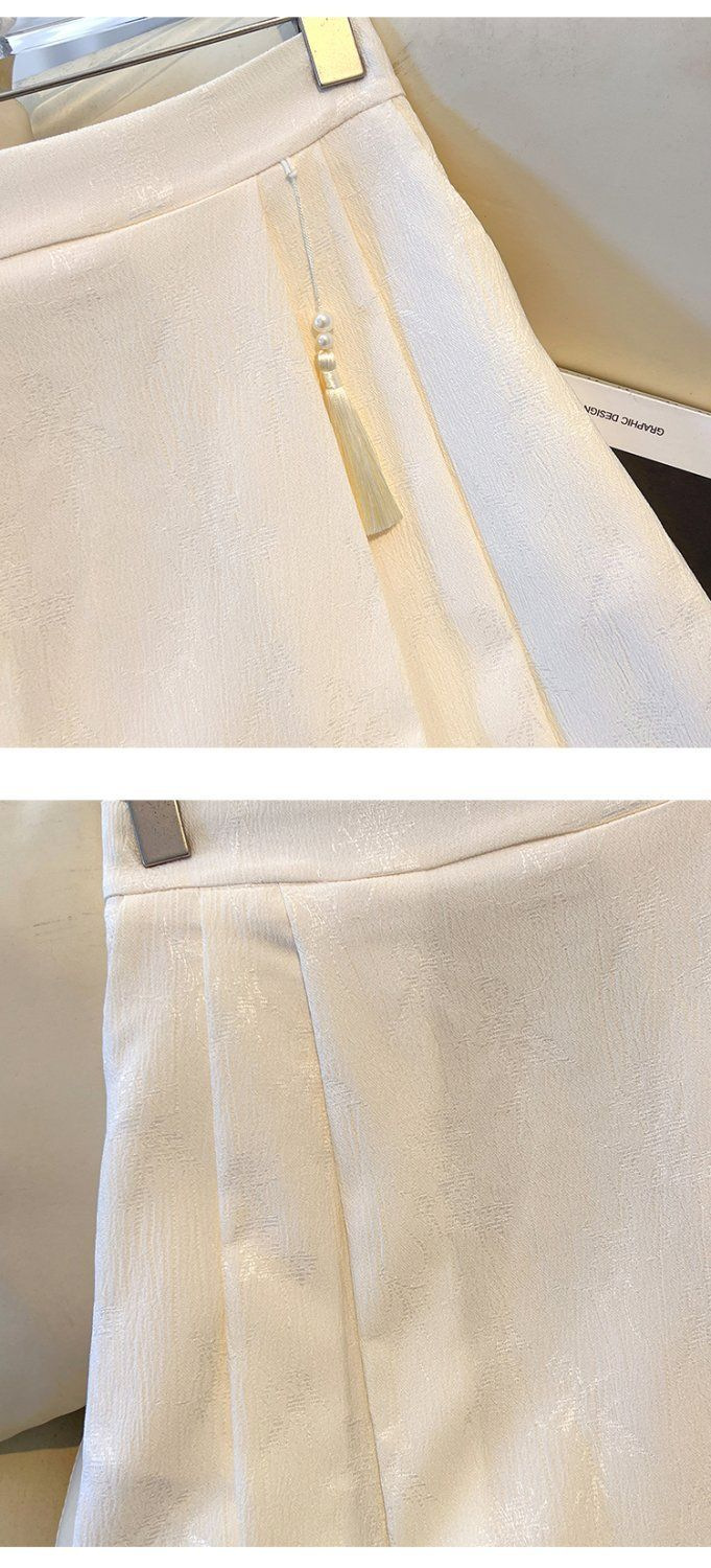 跨境货源时尚新中式提花百褶半身裙国风高腰显瘦马面长裙一件代发国潮详情21