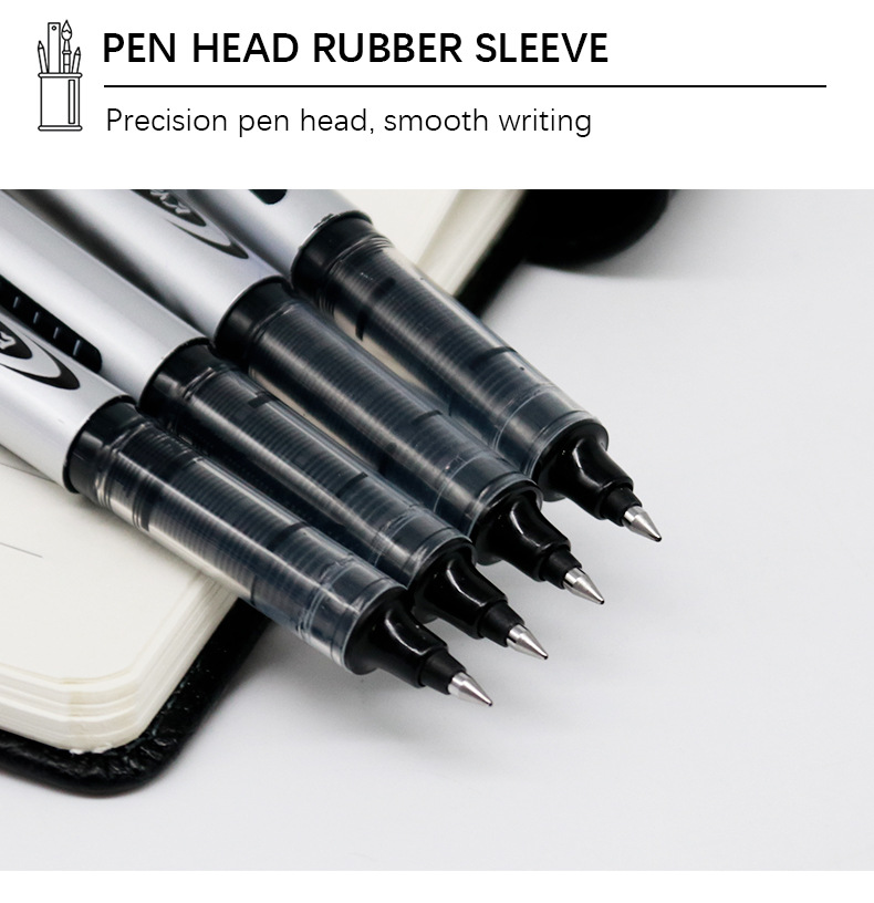 Yalong Cross-border Black high-quality standard 0.5mm bullet Ballpoint Pen and gel Pen for office and study pic 4