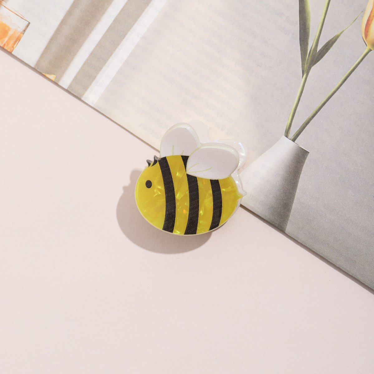 新款可爱昆虫系列发抓蜗牛蝴蝶蜜蜂瓢虫侧边刘海碎发夹女头饰设计详情10