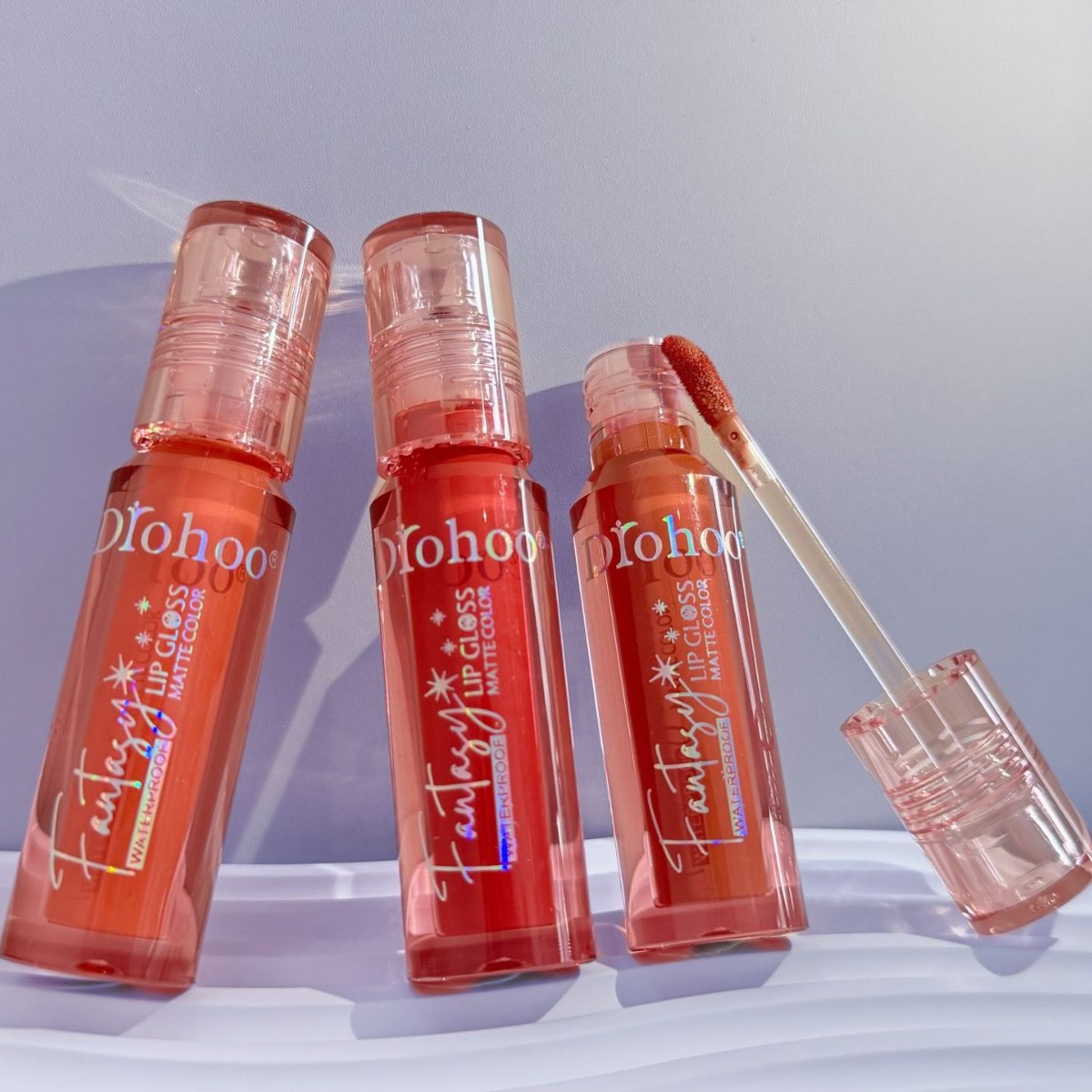 DROHOO外贸彩妆哑光丝带礼盒不沾杯唇彩跨境货源头工厂定制代加工详情3