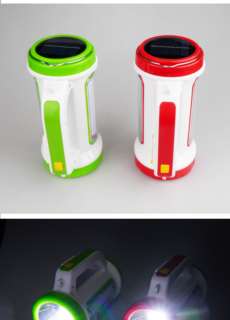 Explosion-proof high-intensity portable flashlight, outdoor lighting, long-range USB solar charging, patrol and camping searchlight pic 7