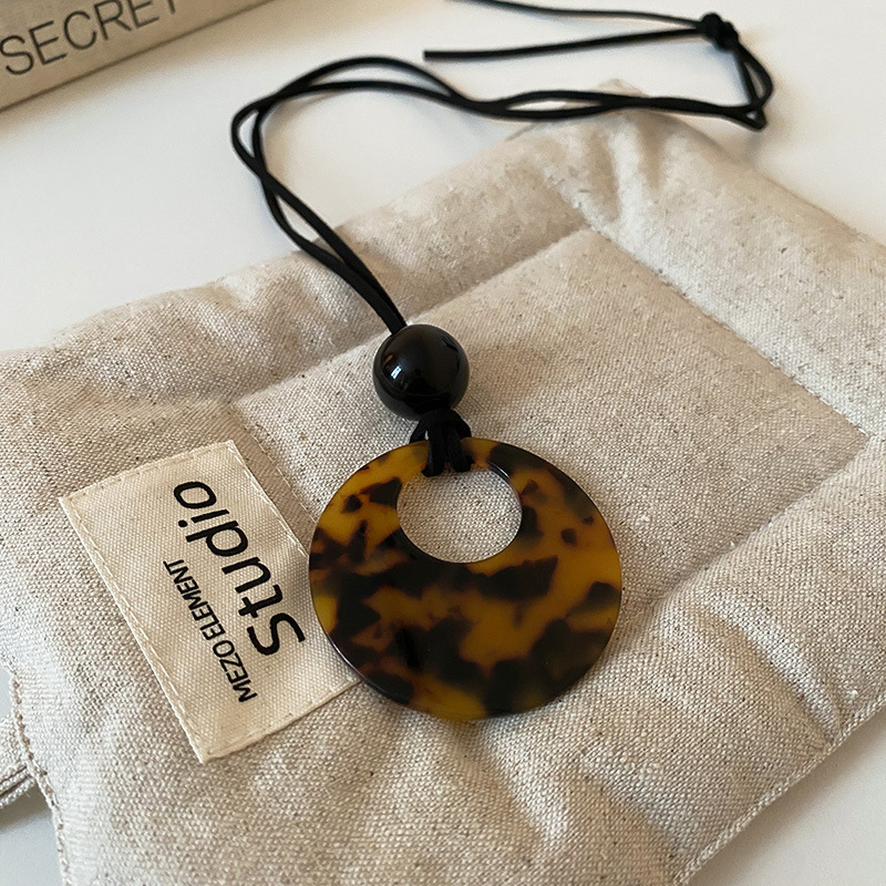 跨境复古民族风吊坠项链网红百搭高级感毛衣链小众简约饰品批发女详情31