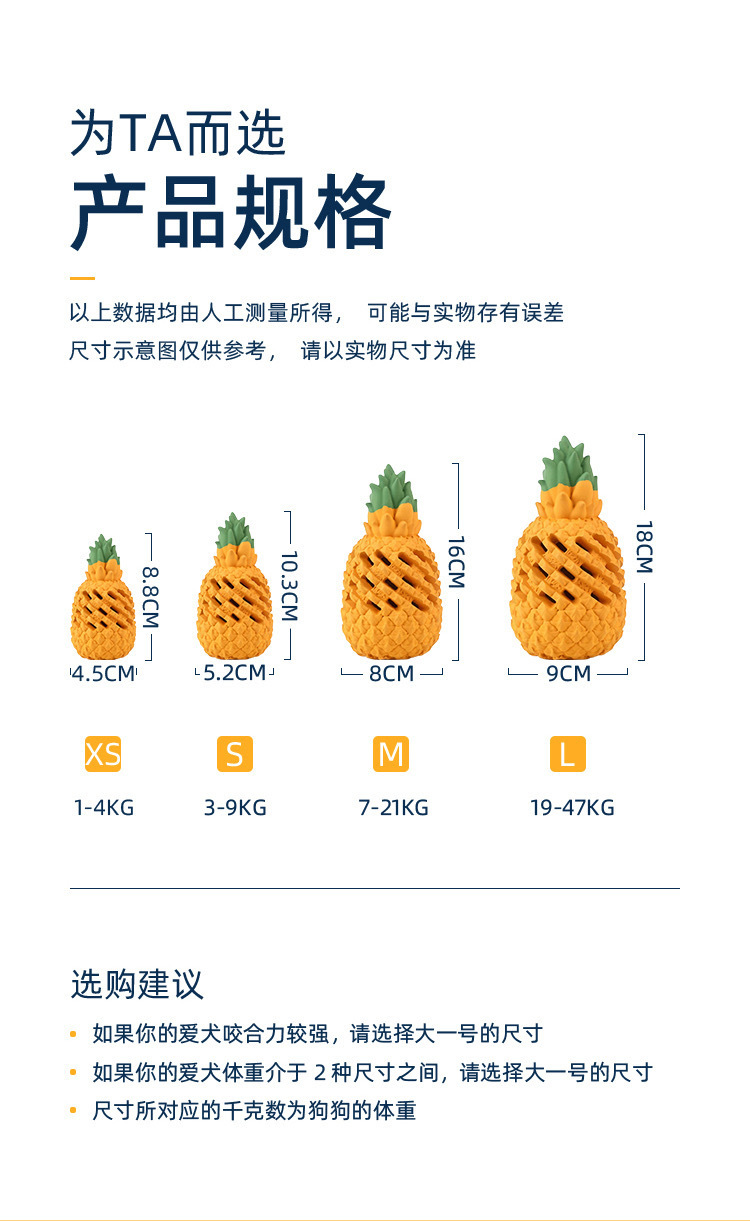 亚马逊跨境宠物爆款大狗狗玩具天然橡胶漏食磨牙洁齿益智发声耐咬详情9