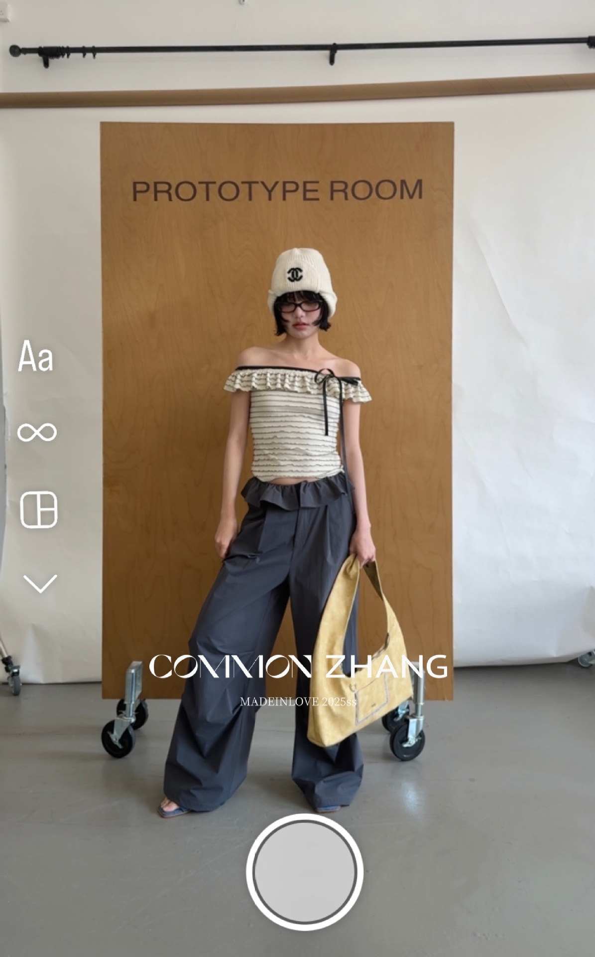 CZ ZHANG Summer French lace one-shoulder off-the-shoulder, contrasting color striped waist-cinching slim shirt B23795 pic 38