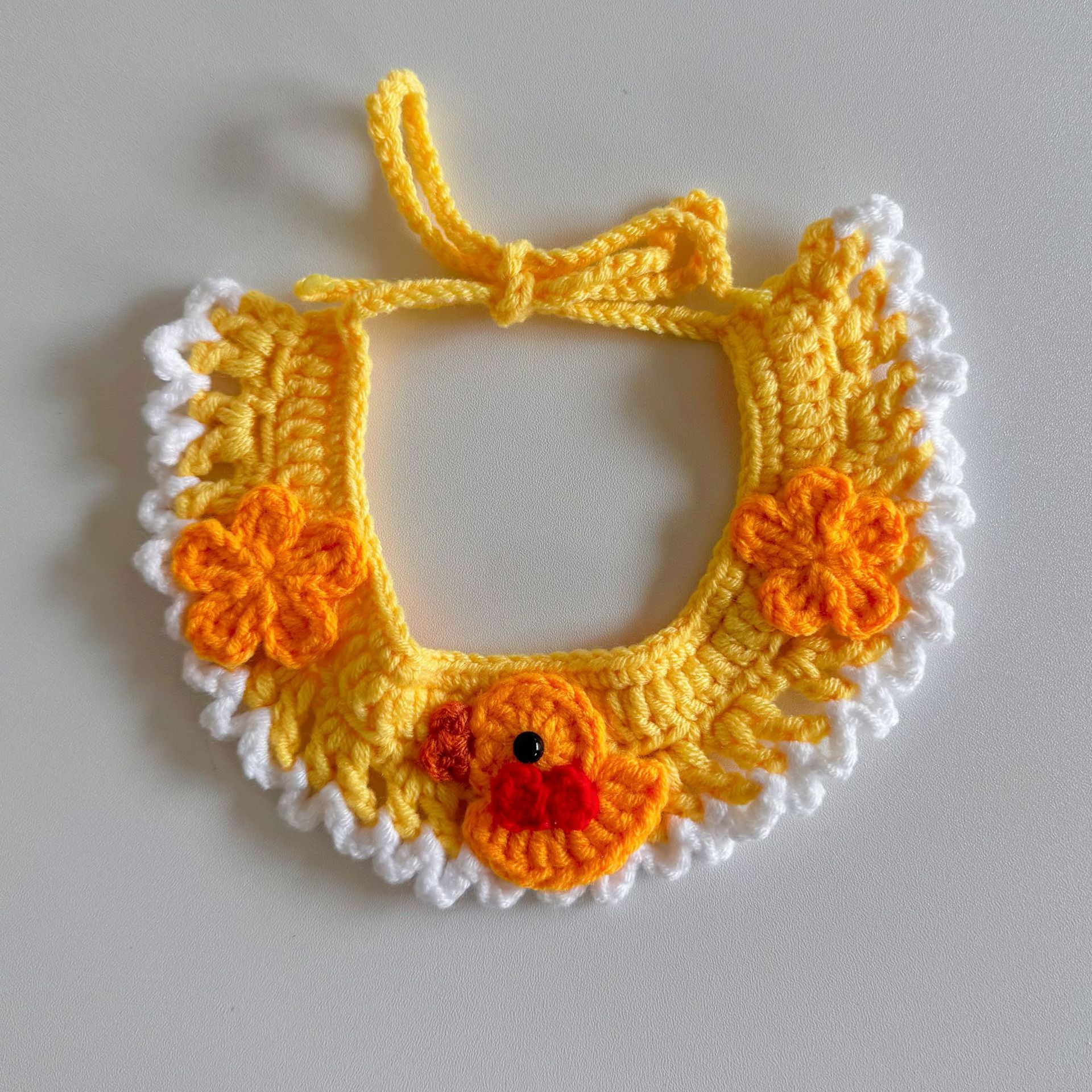 Pet hand-woven necklaces, cute cat knitted necklaces, kitten neck rings, small dog neck decorations pic 14