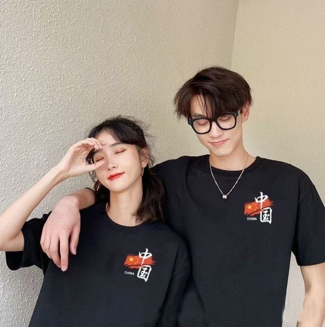 Wholesale of 2025 new summer pure cotton round-neck half-sleeved T-shirts for both men and women, loose short sleeves pic 11