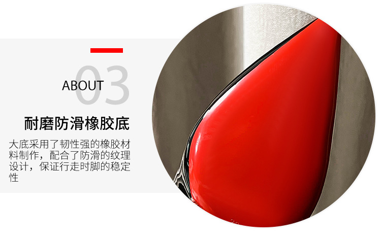 C家水钻红底侧空全包细高跟鞋女尖头浅口性感气质百搭法式网红详情7