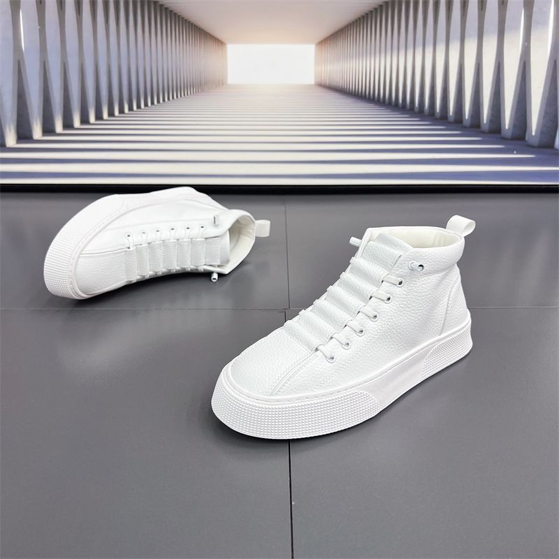 男鞋2025秋季高帮休闲鞋韩版潮流百搭耐磨一脚蹬运动板鞋高档承胜详情22