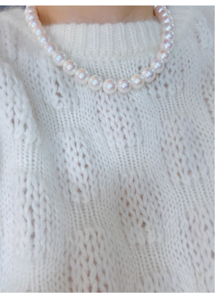 磁吸扣彩贝珠珍珠项链女配饰锁骨链轻奢高级感串珠毛衣链颈链饰品详情11
