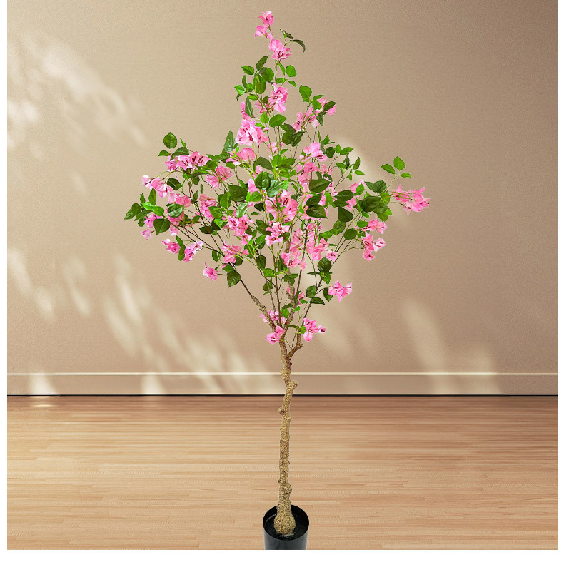 仿真三角梅家居摆件婚庆酒店橱窗造景装饰绿植工程绢花工厂供应详情8