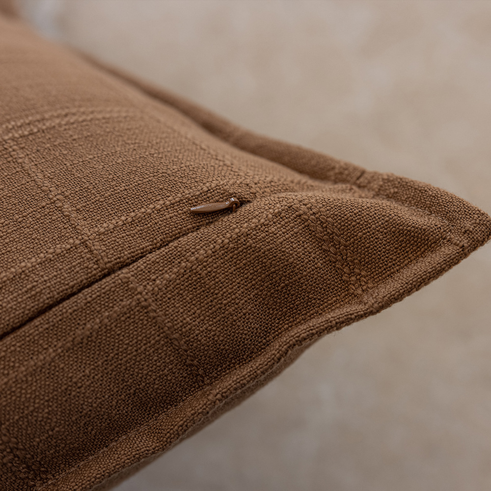 Cross-border minimalist style autumn and winter solid color polyester double-sided jacquard checkered home cushion Headboard sofa pillowcase pic 27