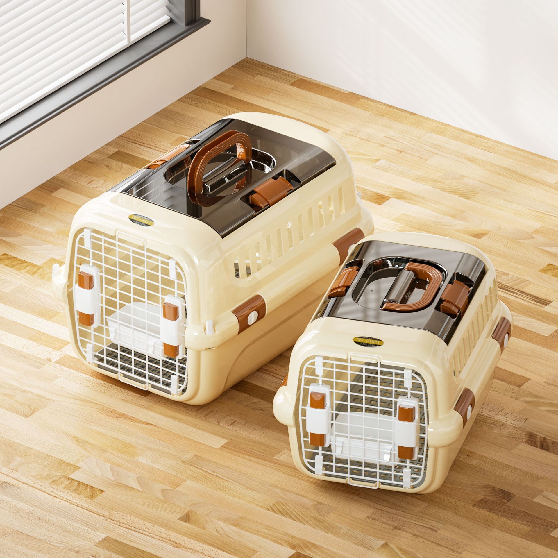 Sturdy portable pet aviation case, cat carrying bag, pet bag, space backpack, safe and lightweight pet case pic 13