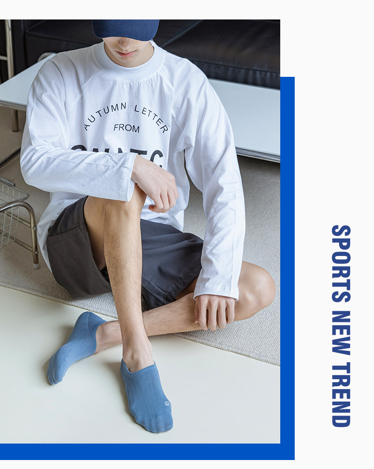 7A抗菌袜子男士夏季薄款船袜防臭吸汗袜纯色抽条隐形浅口硅胶短袜详情14