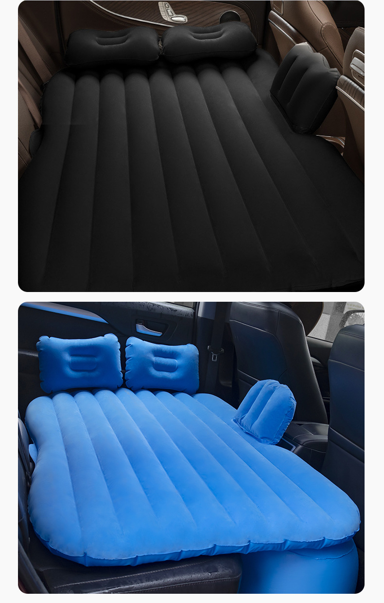 工厂现货汽车充气床pvc植绒车载充气床家用轿车旅行车载后排睡垫详情20