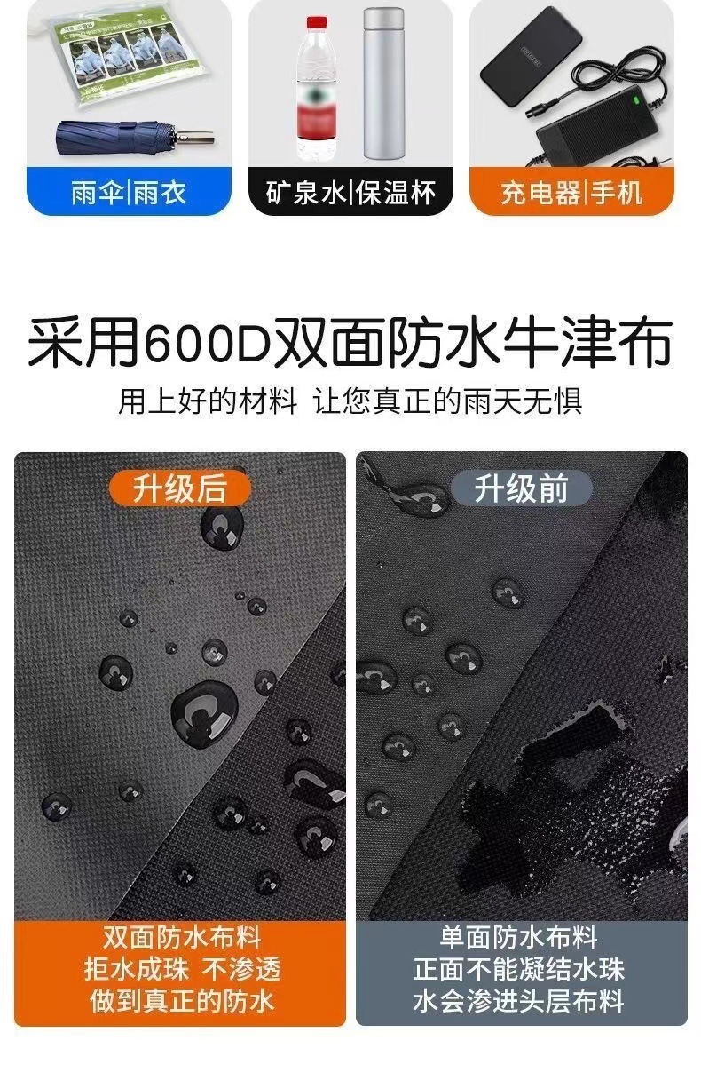 电动车挂包前置收纳袋防水挂物包电瓶车自行车手机包挂兜神器防雨详情3