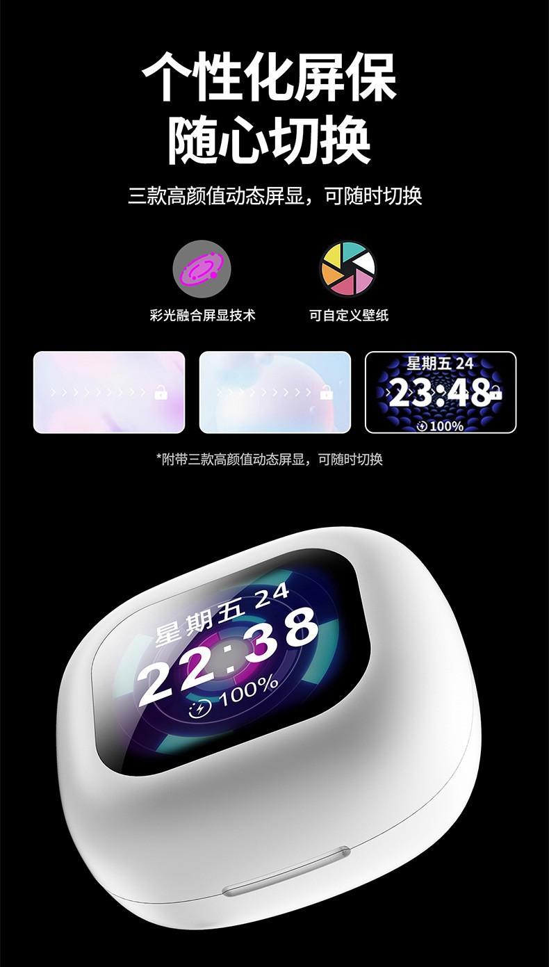 AI Intelligent Simultaneous Interpretation Q18 Bluetooth Headphones OWS over-ear multi-functional color screen Ultra-long battery Life Bluetooth headphones pic 9