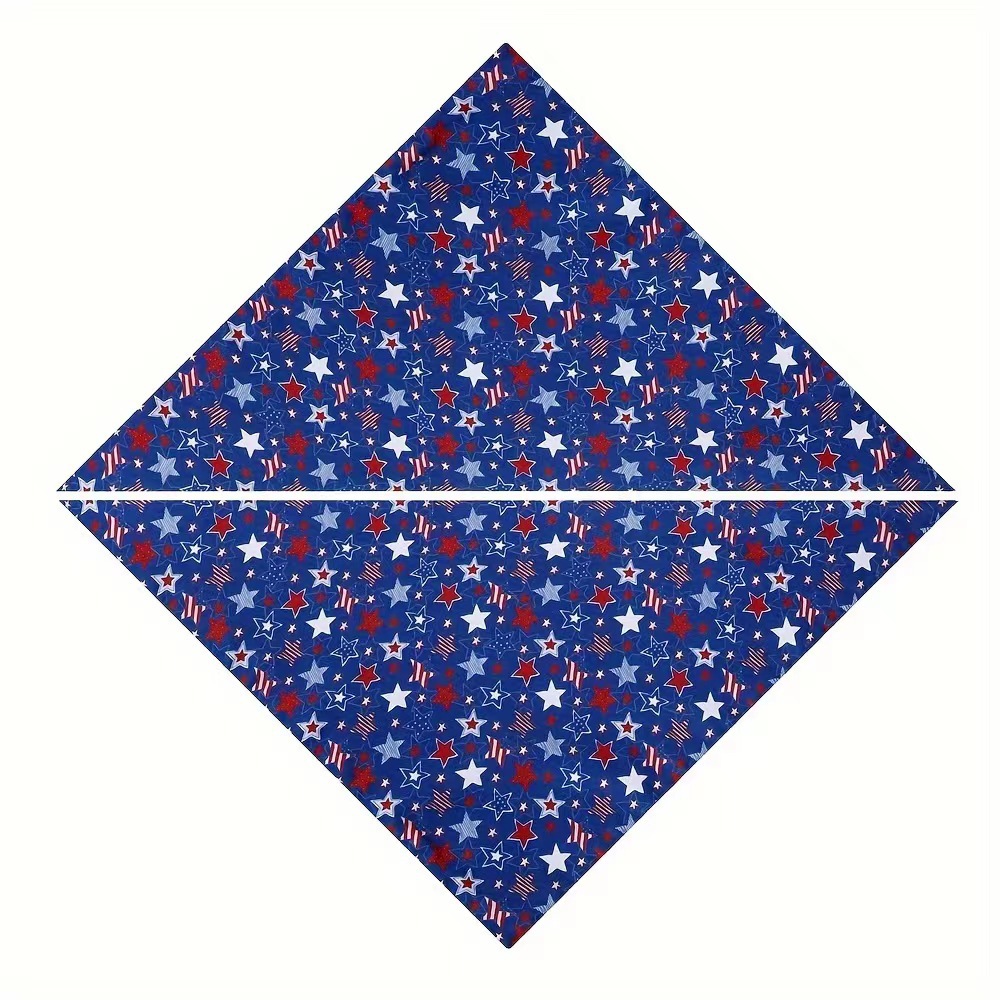 Rongka Pet Cross-border New European and American pet triangular scarves, polyester puppy scarves, dog neck scarves, saliva wipes, cat scarves and decorative items pic 9