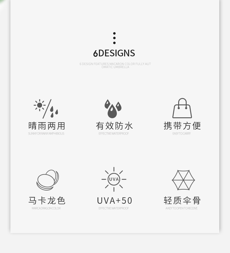 迷你五折伞ins北欧风胶囊伞折叠晴雨遮阳防晒防紫外线印LOGO广告详情8