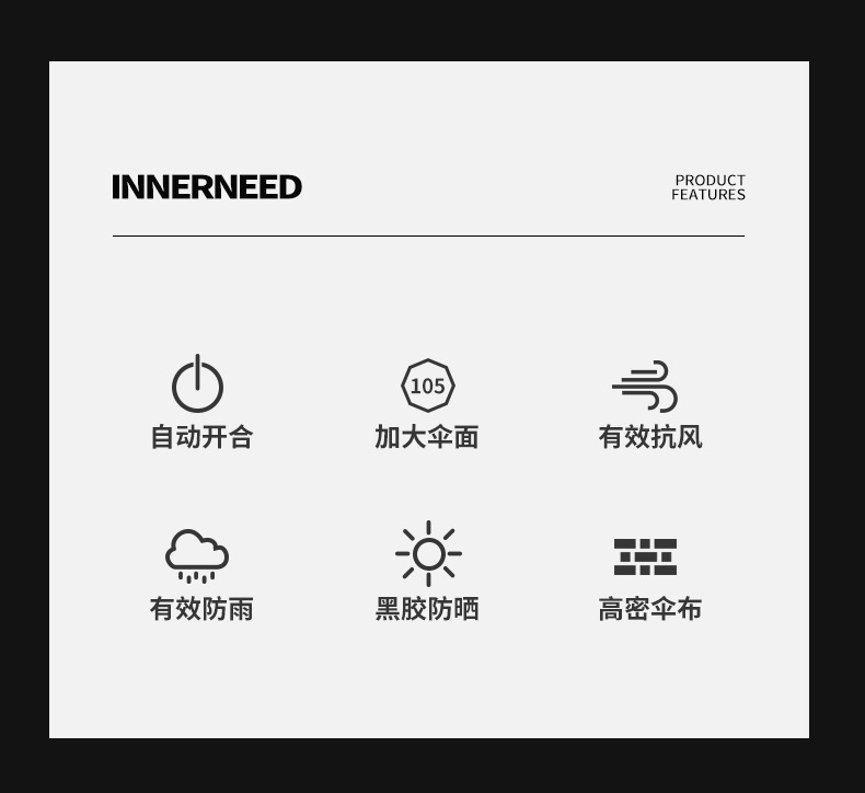 全自动雨伞男女折叠收缩大号双人遮阳防晒防紫外线车载汽车反向伞详情4