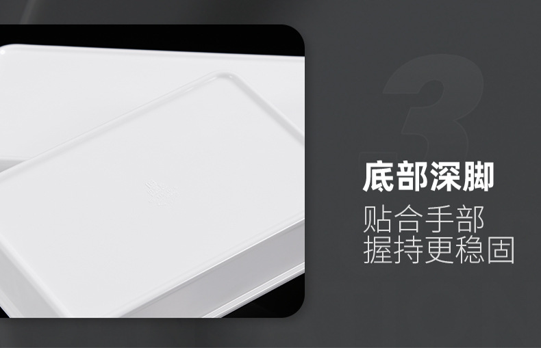 卤菜熟食展示盘密胺托盘批发商用长方形份数盘卤味串串盘密胺餐具详情21